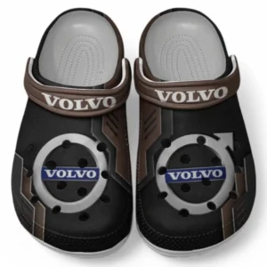 Volvo Crocs Shoes, Clogs Men Women, Gift For Volvo Fan CAR185031525229 - Brown