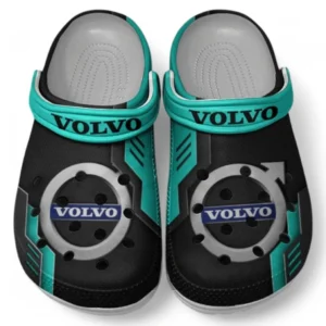 Volvo Crocs Shoes, Clogs Men Women, Gift For Volvo Fan CAR185031525229 - Cyan