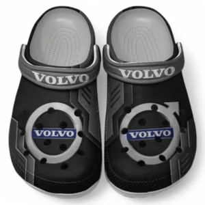 Volvo Crocs Shoes, Clogs Men Women, Gift For Volvo Fan CAR185031525229 - Gray