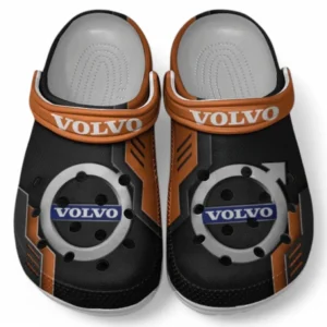 Volvo Crocs Shoes, Clogs Men Women, Gift For Volvo Fan CAR185031525229 - Orange