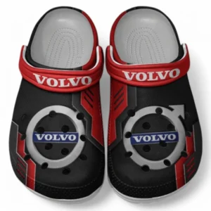 Volvo Crocs Shoes, Clogs Men Women, Gift For Volvo Fan CAR185031525229 - Red