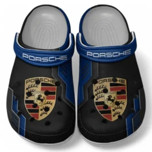 Porsche Crocs Shoes, Clogs Men Women, Gift For Porsche Fan CAR185031525230 - Blue