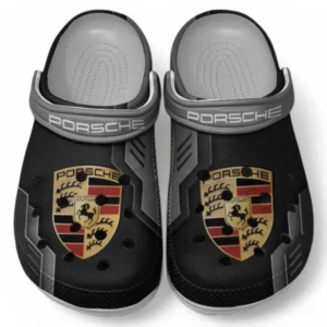 Porsche Crocs Shoes, Clogs Men Women, Gift For Porsche Fan CAR185031525230 - Gray