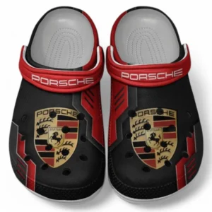 Porsche Crocs Shoes, Clogs Men Women, Gift For Porsche Fan CAR185031525230 - Red