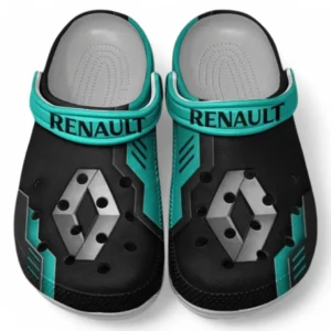 Renault Crocs Shoes, Clogs Men Women, Gift For Renault Fan CAR185031525253 - Cyan