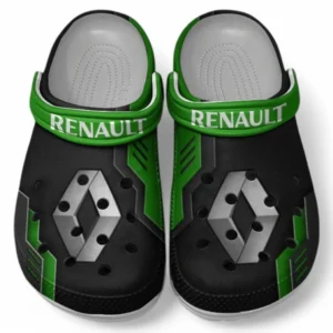 Renault Crocs Shoes, Clogs Men Women, Gift For Renault Fan CAR185031525253 - Green