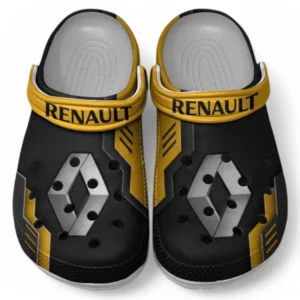 Renault Crocs Shoes, Clogs Men Women, Gift For Renault Fan CAR185031525253 - Yellow