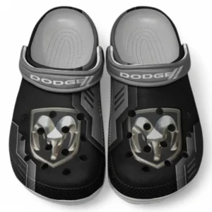 Dodge Crocs Shoes, Clogs Men Women, Gift For Dodge Fan CAR185031525254 - Gray