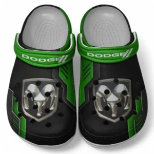 Dodge Crocs Shoes, Clogs Men Women, Gift For Dodge Fan CAR185031525254 - Green