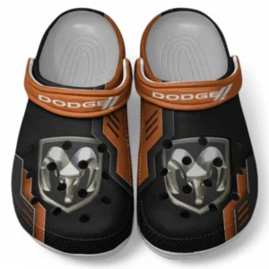 Dodge Crocs Shoes, Clogs Men Women, Gift For Dodge Fan CAR185031525254 - Orange