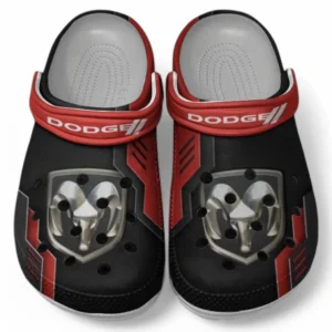 Dodge Crocs Shoes, Clogs Men Women, Gift For Dodge Fan CAR185031525254 - Red