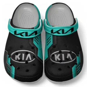 Kia Crocs Shoes, Clogs Men Women, Gift For Kia Fan CAR185031525257 - Cyan
