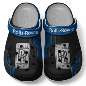 Rolls Royce Crocs Shoes, Clogs Men Women, Gift For Rolls Royce Fan CAR185031525263 - Blue