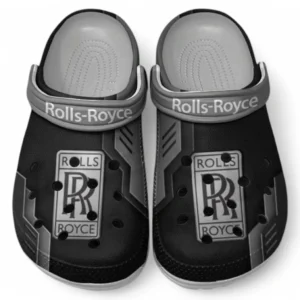 Rolls Royce Crocs Shoes, Clogs Men Women, Gift For Rolls Royce Fan CAR185031525263 - Gray