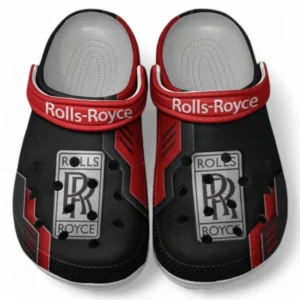 Rolls Royce Crocs Shoes, Clogs Men Women, Gift For Rolls Royce Fan CAR185031525263 - Red
