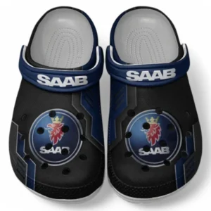 Saab Crocs Shoes, Clogs Men Women, Gift For Saab Fan CAR185031525265 - Blue