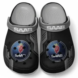 Saab Crocs Shoes, Clogs Men Women, Gift For Saab Fan CAR185031525265 - Gray
