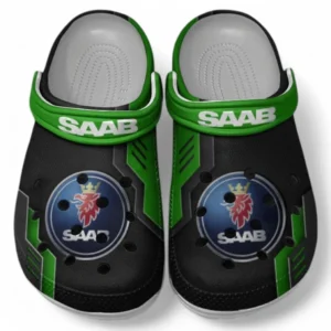 Saab Crocs Shoes, Clogs Men Women, Gift For Saab Fan CAR185031525265 - Green