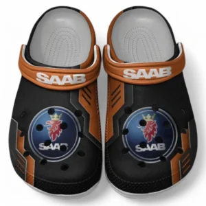 Saab Crocs Shoes, Clogs Men Women, Gift For Saab Fan CAR185031525265 - Orange