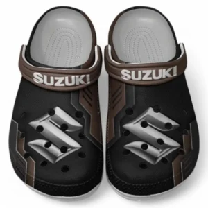 Suzuki Crocs Shoes, Clogs Men Women, Gift For Suzuki Fan CAR185031525267 - Brown