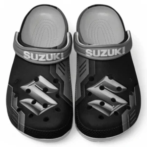 Suzuki Crocs Shoes, Clogs Men Women, Gift For Suzuki Fan CAR185031525267 - Gray