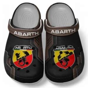 Abarth Crocs Shoes, Clogs Men Women, Gift For Abarth Fan CAR185031525269 - Brown