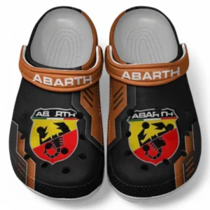 Abarth Crocs Shoes, Clogs Men Women, Gift For Abarth Fan CAR185031525269 - Orange