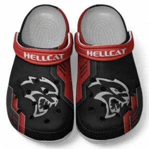 Hellcat Crocs Shoes, Clogs Men Women, Gift For Hellcat Fan CAR185031525273 - Red