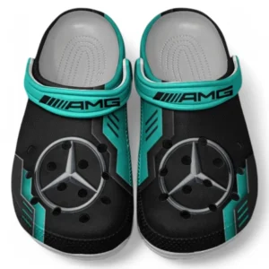 AMG Crocs Shoes, Clogs Men Women, Gift For AMG Fan CAR185031525276 - Cyan