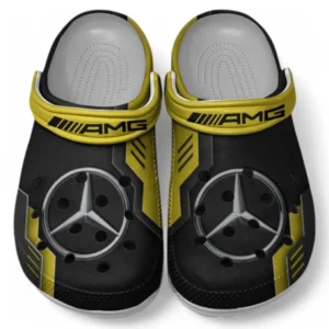 AMG Crocs Shoes, Clogs Men Women, Gift For AMG Fan CAR185031525276 - Yellow