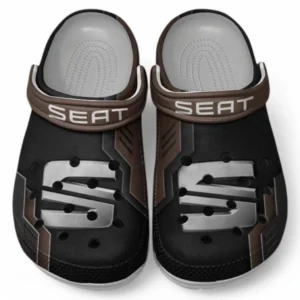 Seat Crocs Shoes, Clogs Men Women, Gift For Seat Fan CAR185031525278 - Brown