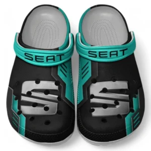 Seat Crocs Shoes, Clogs Men Women, Gift For Seat Fan CAR185031525278 - Cyan