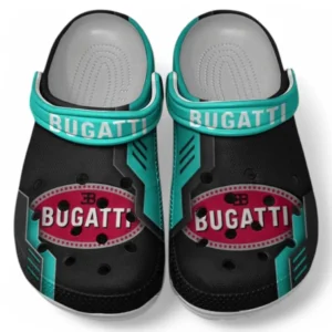 Bugatti Crocs Shoes, Clogs Men Women, Gift For Bugatti Fan CAR185031525284 - Cyan
