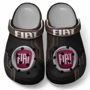 Fiat Crocs Shoes, Clogs Men Women, Gift For Fiat Fan CAR185031525285 - Brown