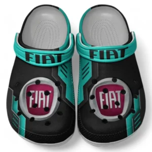 Fiat Crocs Shoes, Clogs Men Women, Gift For Fiat Fan CAR185031525285 - Cyan