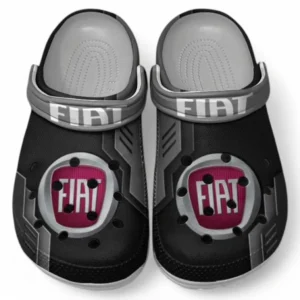 Fiat Crocs Shoes, Clogs Men Women, Gift For Fiat Fan CAR185031525285 - Gray
