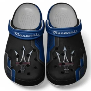 Maserati Crocs Shoes, Clogs Men Women, Gift For Maserati Fan CAR185031525286 - Blue