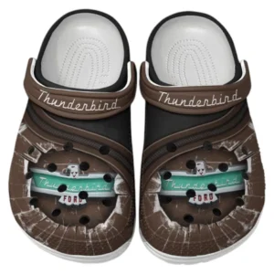Thunderbird Crocs Clogs Men Women, Gift For Thunderbird Fan CAR188032025155 - Brown