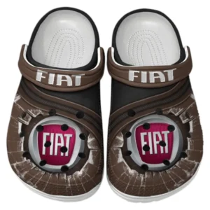 Fiat Crocs Clogs Men Women, Gift For Fiat Fan CAR188032025158 - Brown