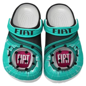 Fiat Crocs Clogs Men Women, Gift For Fiat Fan CAR188032025158 - Cyan