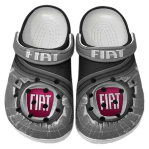 Fiat Crocs Clogs Men Women, Gift For Fiat Fan CAR188032025158 - Gray