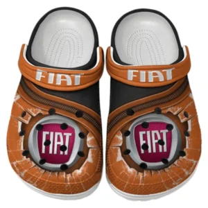 Fiat Crocs Clogs Men Women, Gift For Fiat Fan CAR188032025158 - Orange