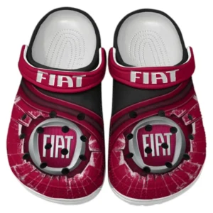Fiat Crocs Clogs Men Women, Gift For Fiat Fan CAR188032025158 - Red