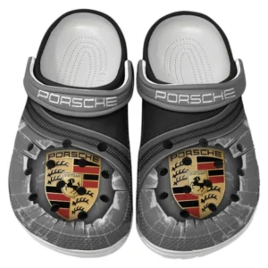 Porsche Crocs Clogs Men Women, Gift For Porsche Fan CAR188032025167 - Gray