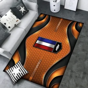 Chevrolet Camaro Rug Carpet For Home Decor, Gift For Chevrolet Camaro Lovers CAR189032125555 - Orange