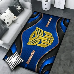 Bumblebee Rug Carpet For Home Decor, Gift For Bumblebee Lovers CAR189032125610 - Blue