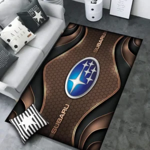 Subaru Rug Carpet For Home Decor, Gift For Subaru Lovers CAR189032125624 - Brown