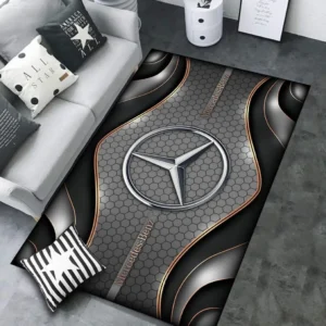 Mercedes Benz Rug Carpet For Home Decor, Gift For Mercedes Benz Lovers CAR189032125625 - Gray