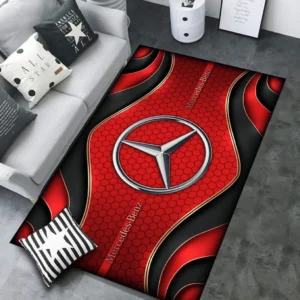 Mercedes Benz Rug Carpet For Home Decor, Gift For Mercedes Benz Lovers CAR189032125625 - Red