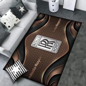 Rolls Royce Rug Carpet For Home Decor, Gift For Rolls Royce Lovers CAR189032125627 - Brown